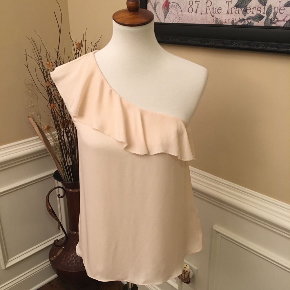 Joie Ernesta One Shoulder Top Sz S